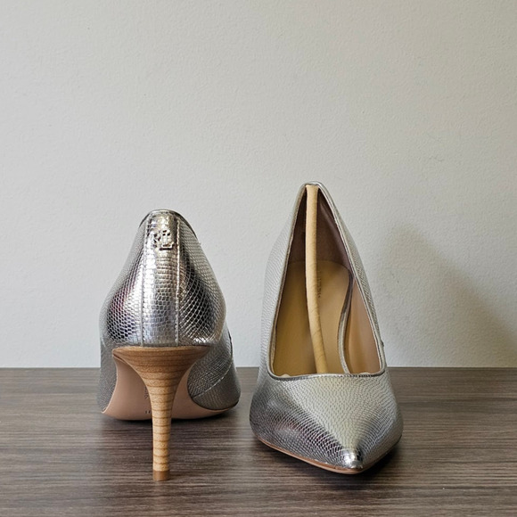 Lauren Ralph Lauren Women's Lanette Pointed Toe Pumps Size 9.5 Silver NWT - Picture 6 of 8